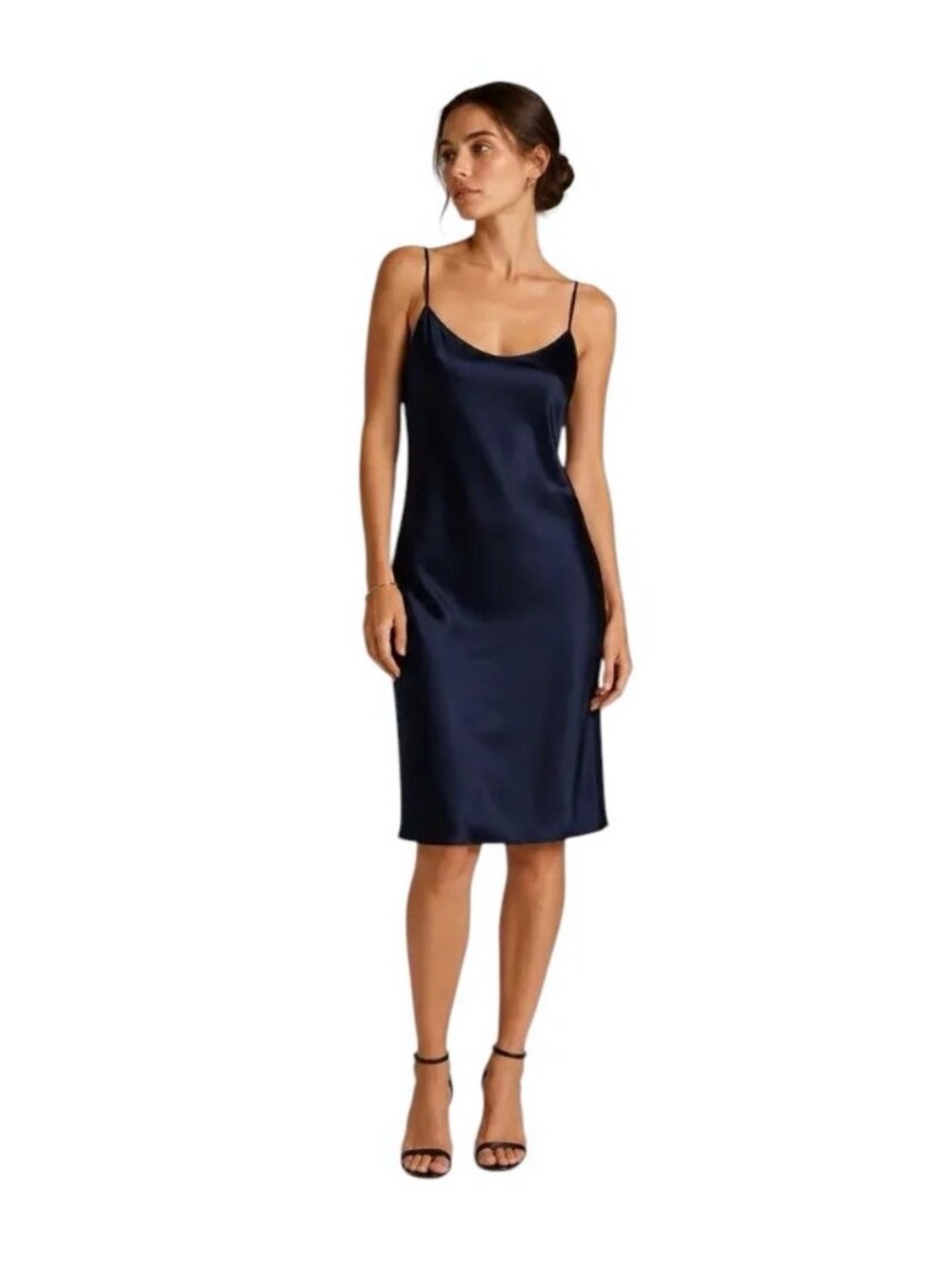 Rickie Freeman Teri Jon  Navy Slip Dress - size 10. NWOT.